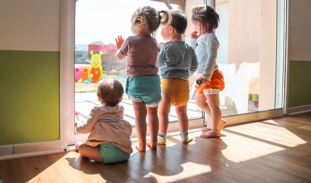 Crèche enfant debout couches lavables