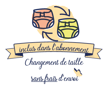 changement de taille sans frais d'envoi inclus dans l'abonnement