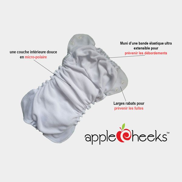 Description d'utilisation d'une couche lavable Applecheeks
