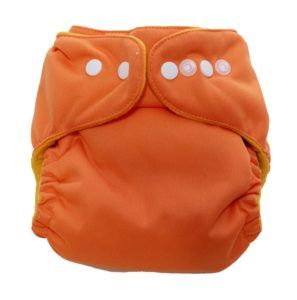 l'atelier des langes couche lavable SWEET LILI taille unique orange couche bébé