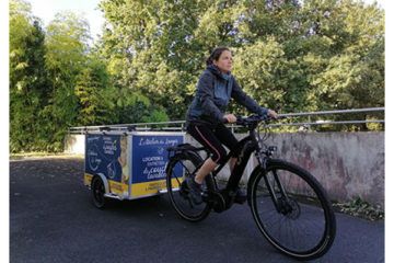 Collecte des couches lavables à vélo sur Nantes