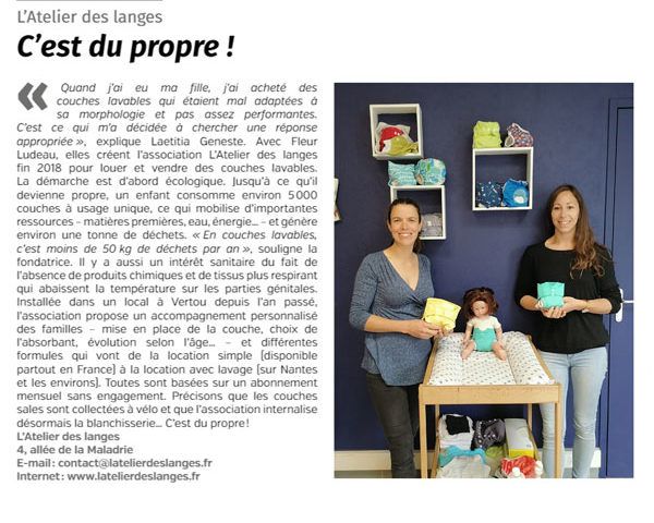 l'atelier des langes location lavage couches lavables Nantes HAMAC avis pédiatre L'Atelier des Langes Vertou magazine