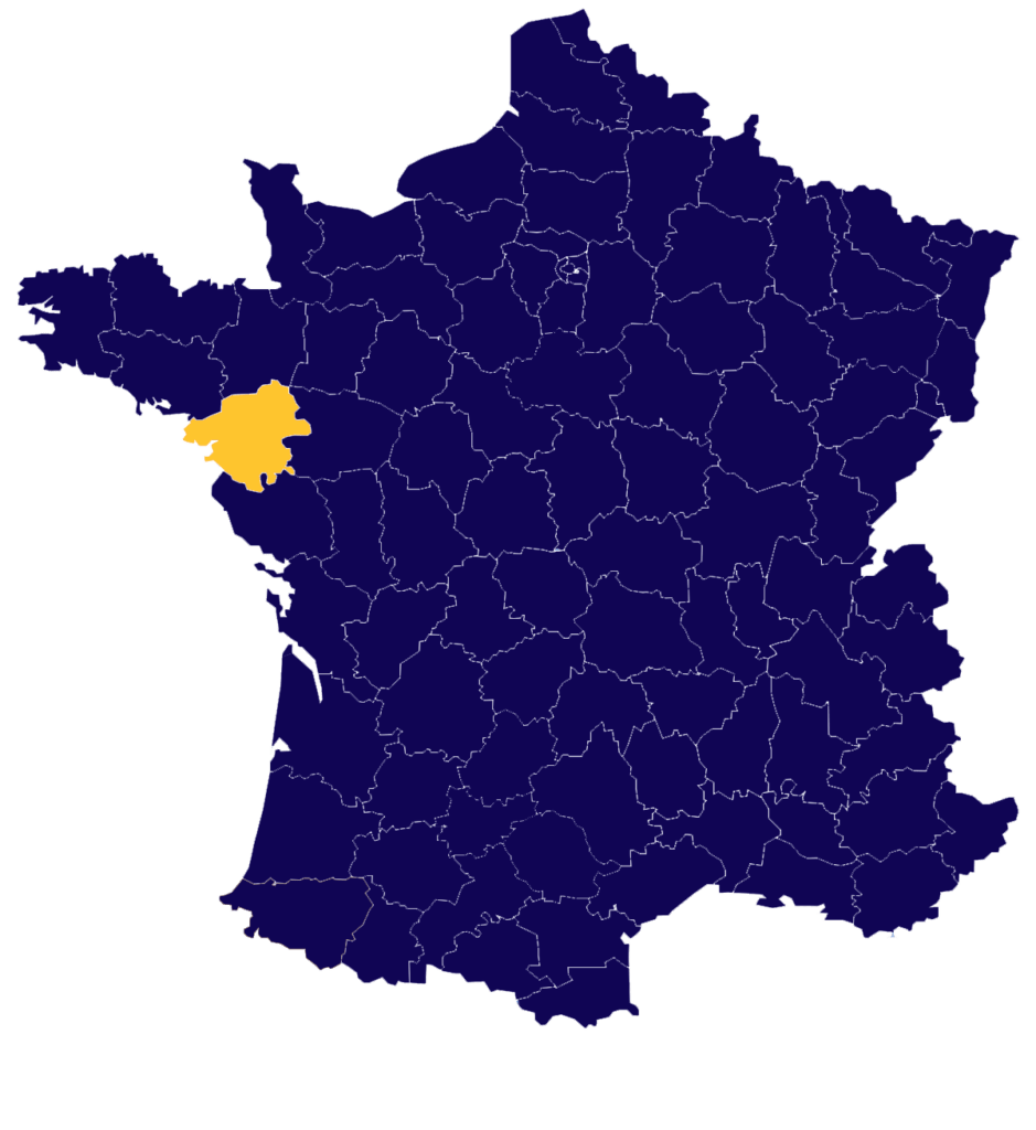 carte Loire atlantique location de couche lavables l'atelier des langes