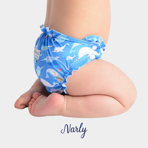 couche de bain applecheeks évolutive narly bleu