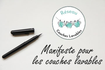 Association réseau couches lavables signature manifeste