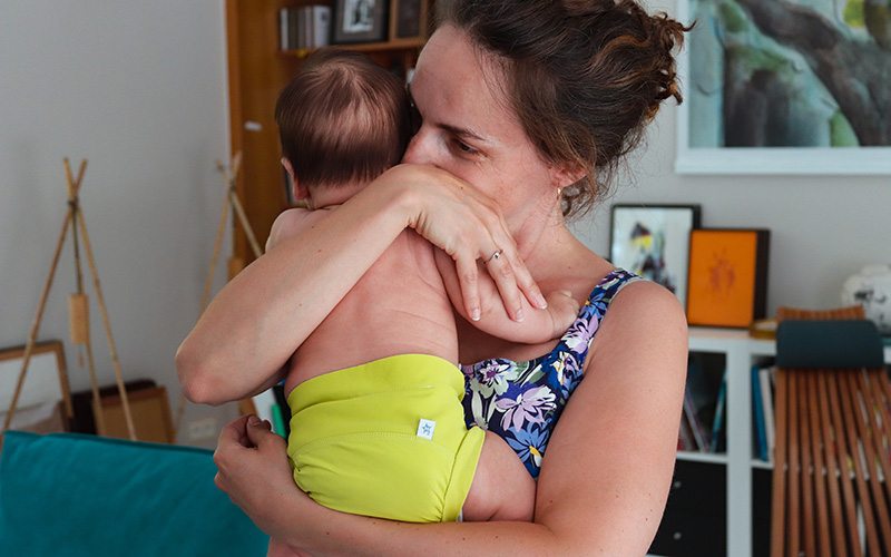 parent bébé sain rougeur fuite