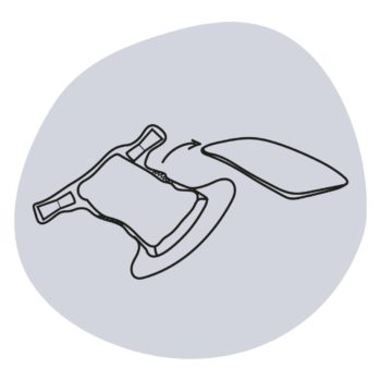 Le change et le stockage de la couche lavable - 2 insert voile lavage