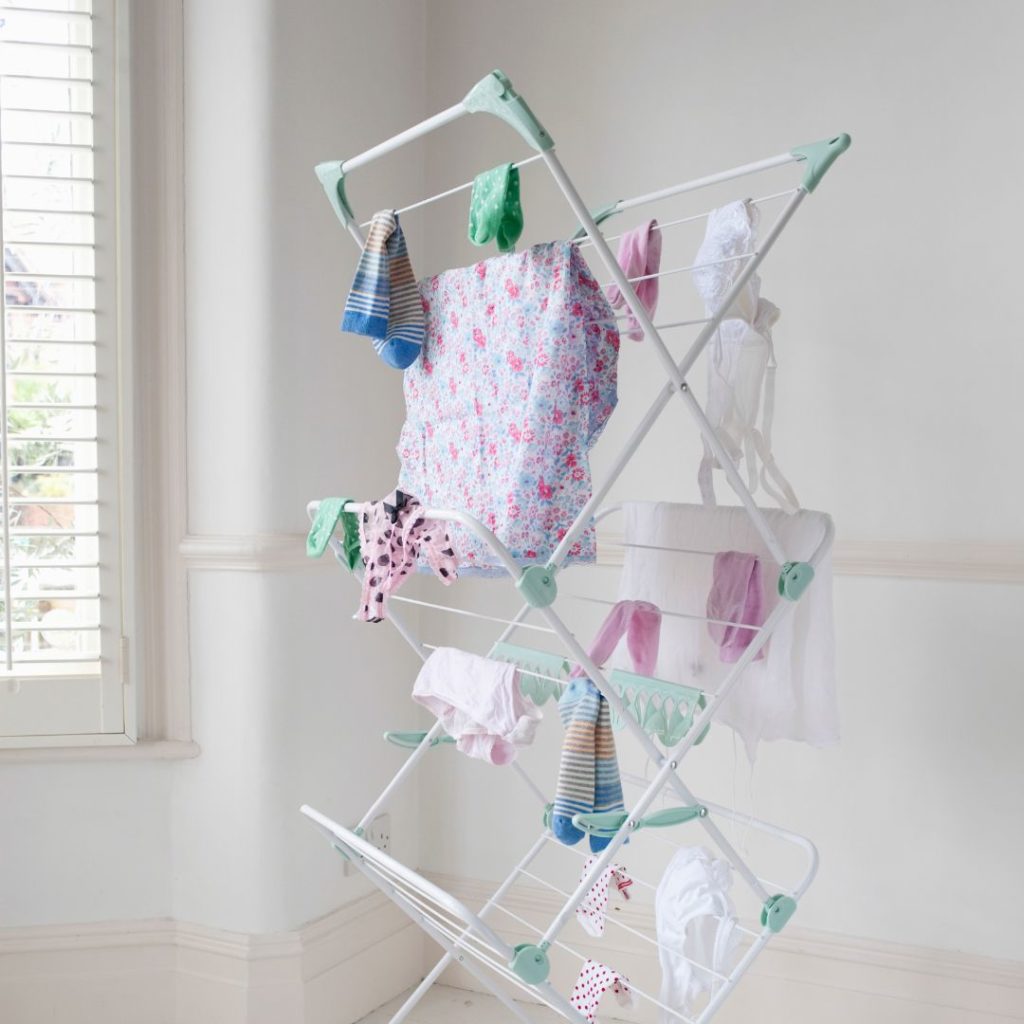 Lavage des couches linge qui sèche