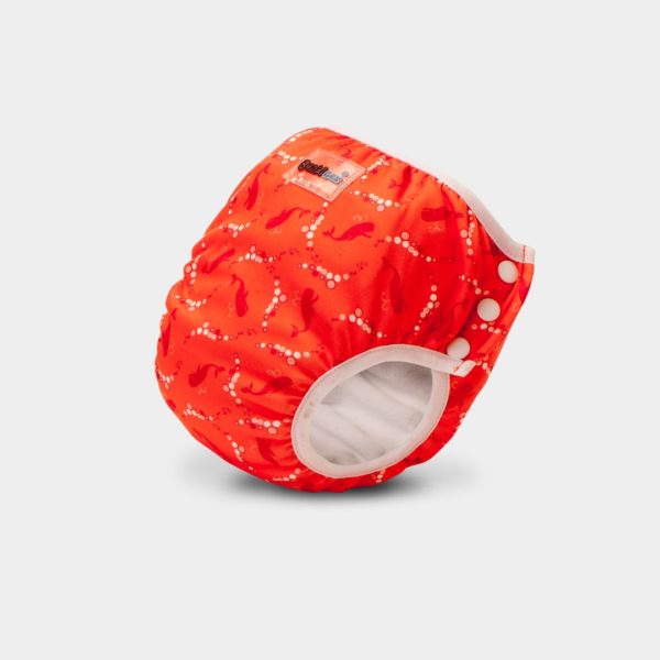 maillot de bain Bambinex baleine rouge location couches de bain lavables