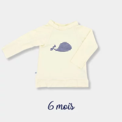 l'atelier des langes t-shirt bain anti-UV Hamac 6 mois maillots de bain couche de bain plage piscine couches lavables protection solaire