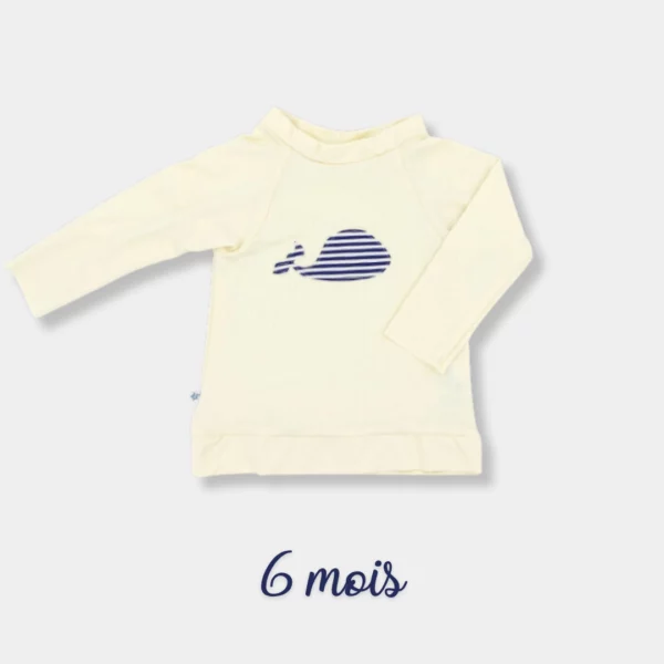 l'atelier des langes t-shirt bain anti-UV Hamac 6 mois maillots de bain couche de bain plage piscine couches lavables protection solaire