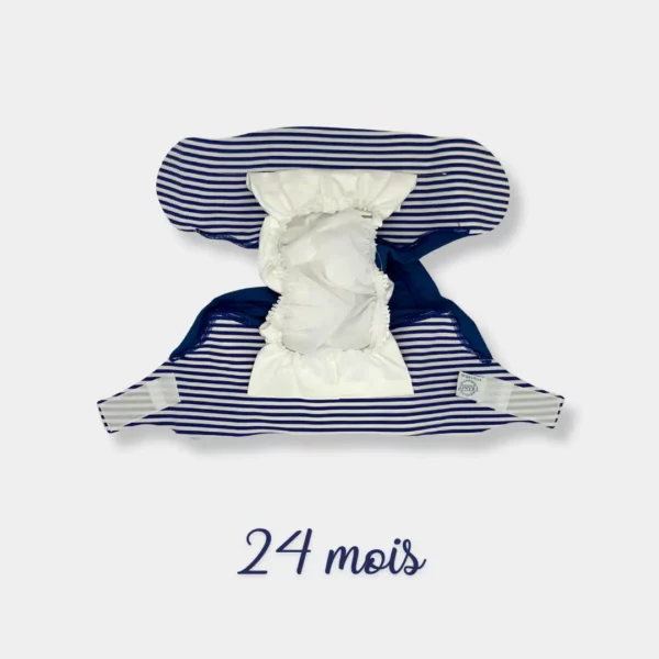 Couches de bain bicolor