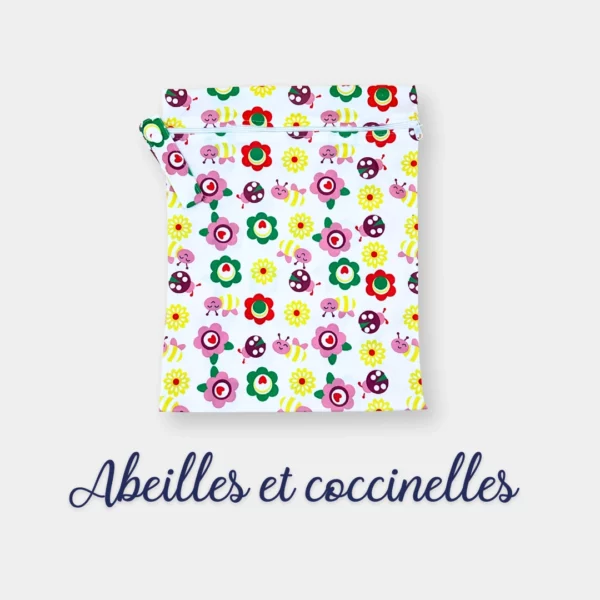 Sacs stockage bébés couches sales abeilles coccinelles