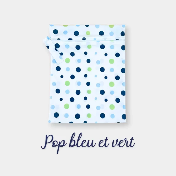 Sacs stockage bébés couches sales bleu vert