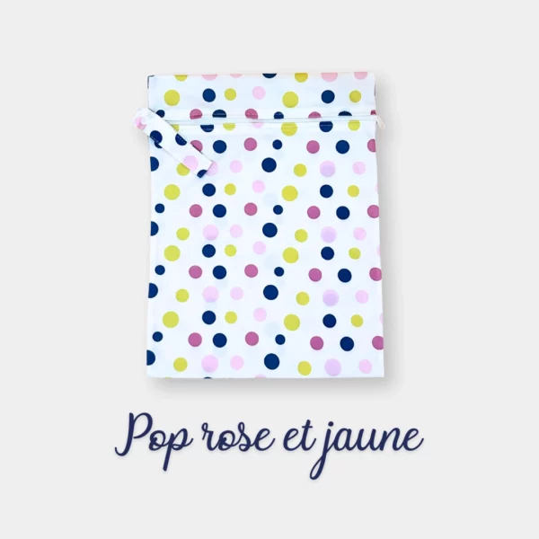 Sacs stockage bébés couches sales rose jaune