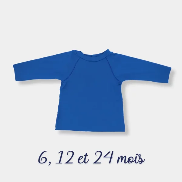 T-shirt bain anti-UV Bleu