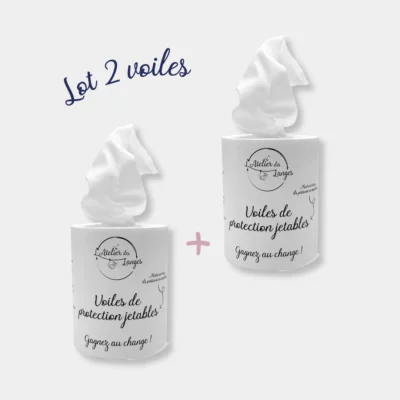 Lot de 2 rouleaux de voiles L'Atelier Des Langes (x200)
